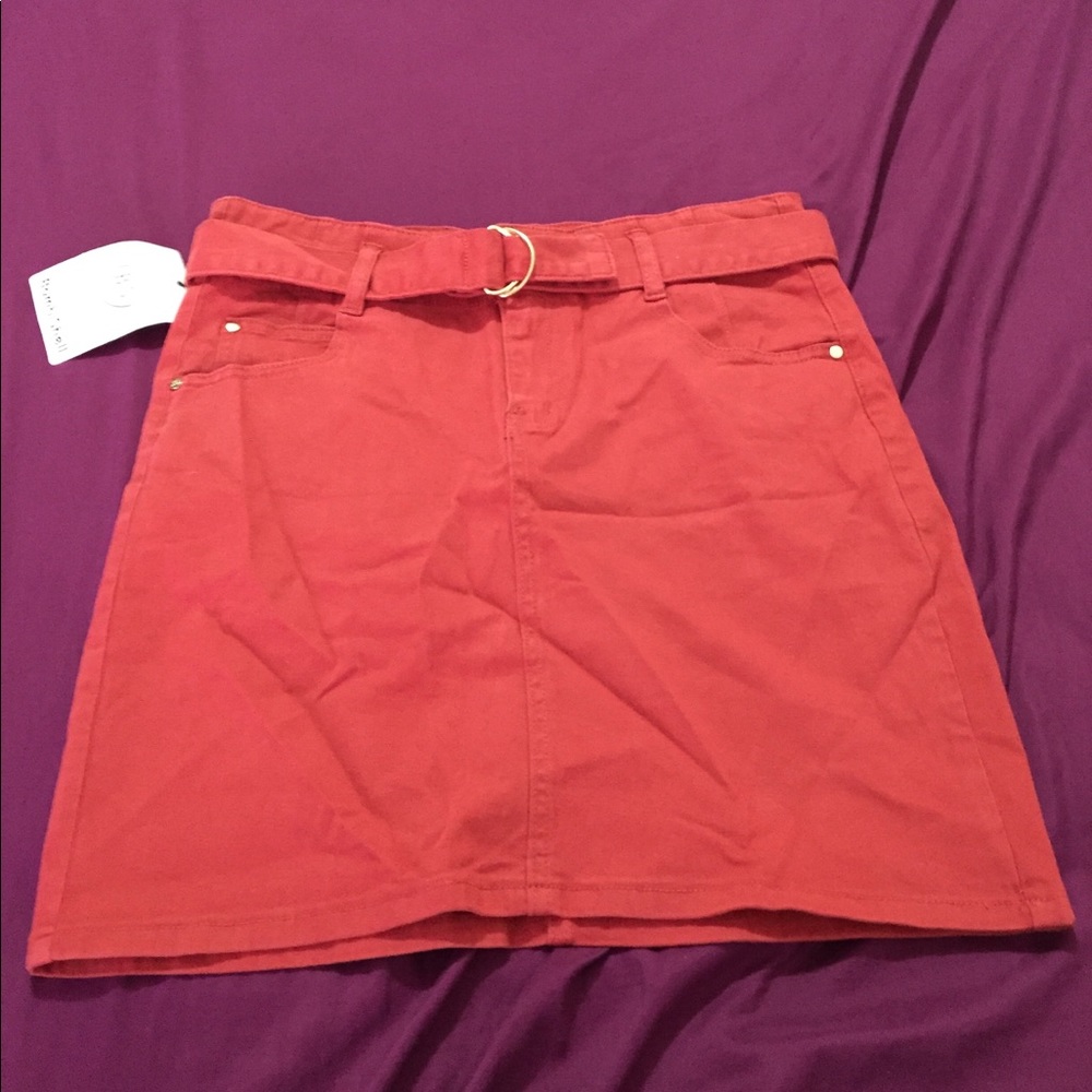 Coral Mini Skirt